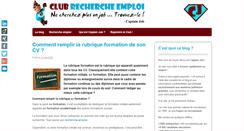 Desktop Screenshot of club-recherche-emploi.com