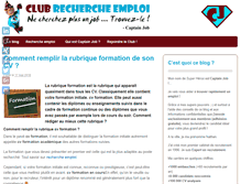 Tablet Screenshot of club-recherche-emploi.com
